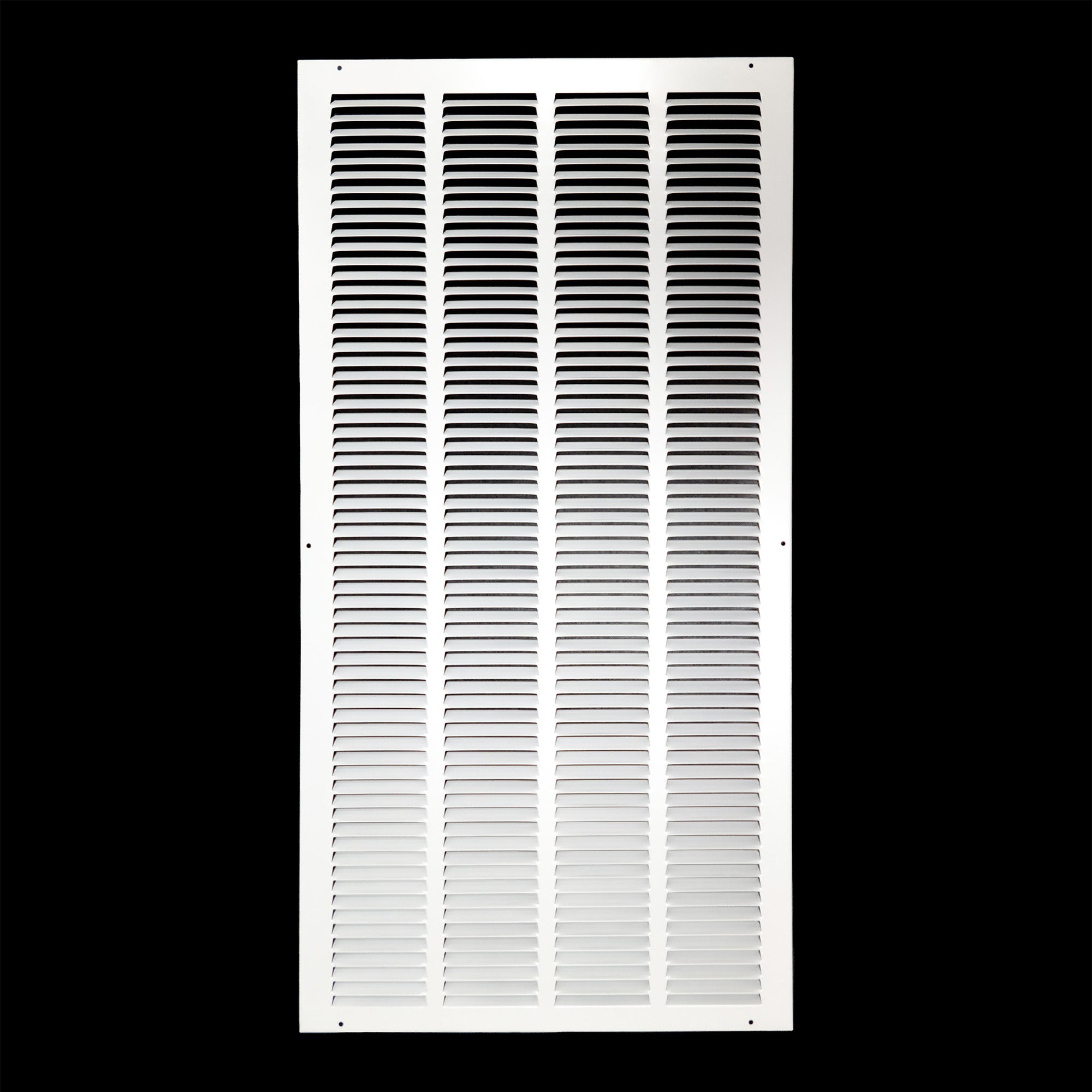 airgrilles 16" x 32" duct opening   hd steel return air grille for sidewall and ceiling 7hnd-flt-rg-wh-16x32 038775640794 - 1
