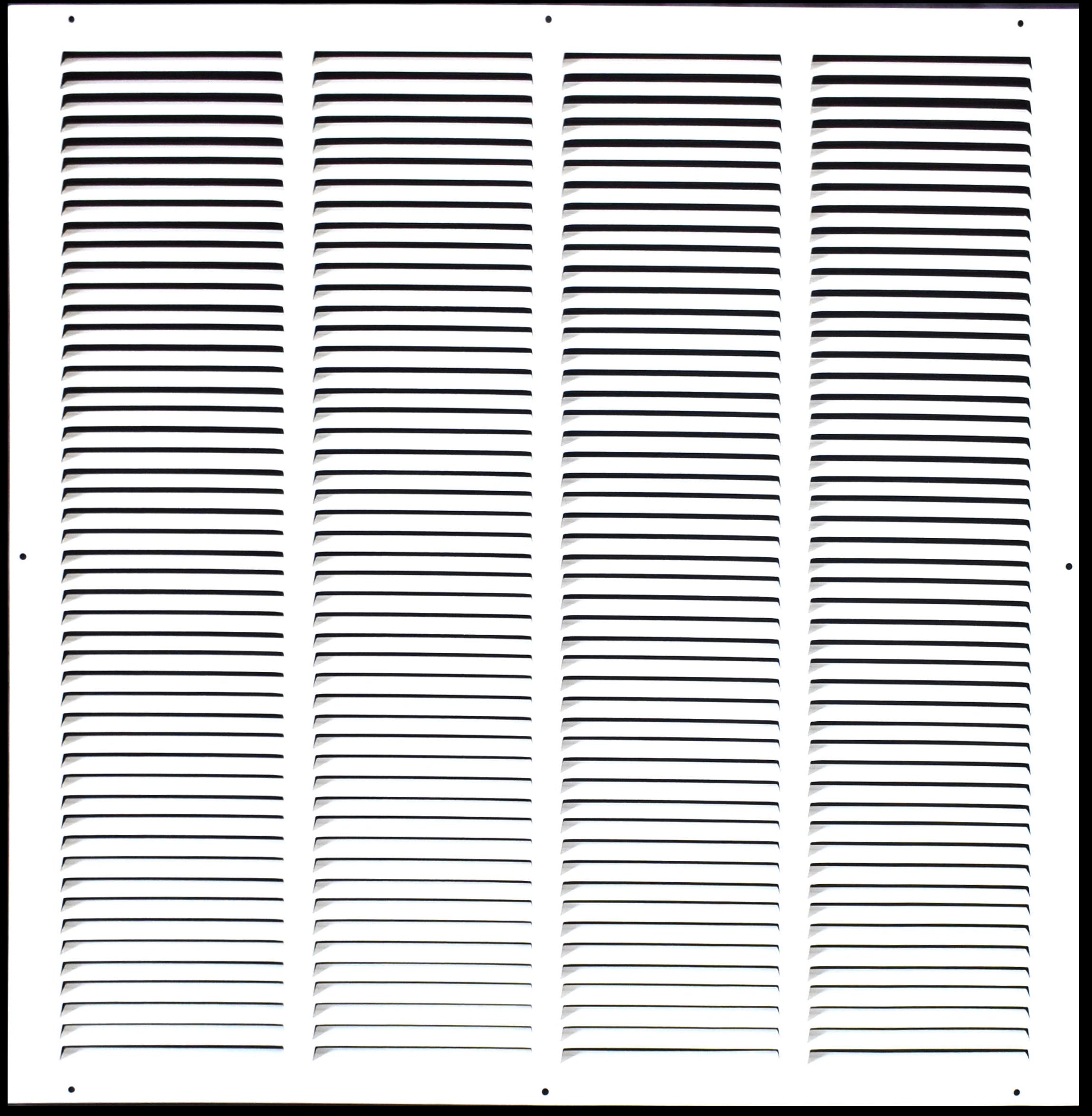 airgrilles 24" x 24" duct opening   hd steel return air grille for sidewall and ceiling 7hnd-flt-rg-wh-24x24 038775640473 - 1
